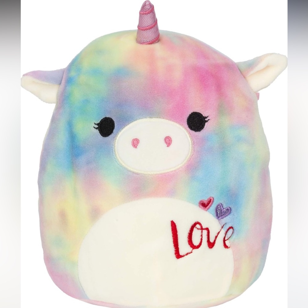 🩷NWT 2020 SPECIAL VALENTINES DAY EDITION 12”ESMERALDA TIE DYE UNICORN PLUSH TOY
